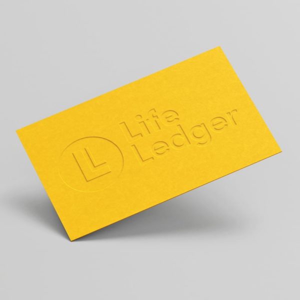 Debossed Business Card