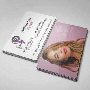 laminated business card