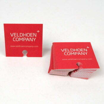 Veldhoen Company shaped business card