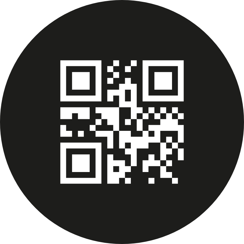 Business card with QR code